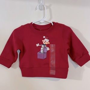 3-6 mo NWT Rudolph Jack in the Box Sweatshirt